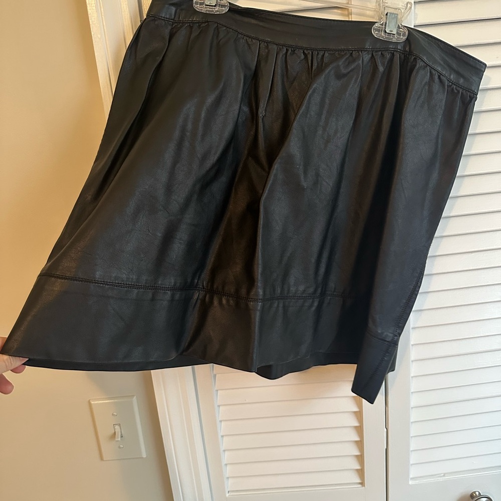 Rue21 Black Faux Leather Skirt